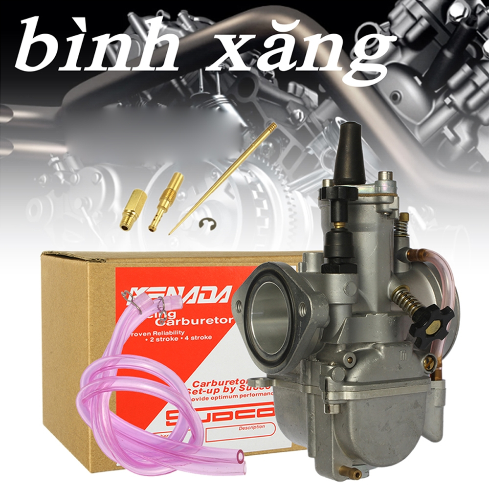 Bình xăng con Keihin Ga dẹp 2 lỗ ( Đủ size Họng : 28 ) - Hàng chính hãng Exciter 135, Future, wave, Dream..