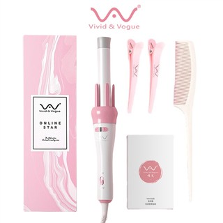  Vivid & Vogue Máy uốn tóc 1gen Máy uốn tóc xoăn xoay tự động 360 ceremic 28mm