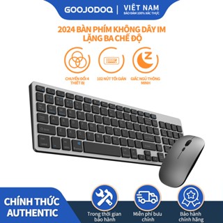 Goojodoq Bộ bàn phím  bluetooth 3 102 phím không dây thích hợp cho macbook laptop máy tính bàn