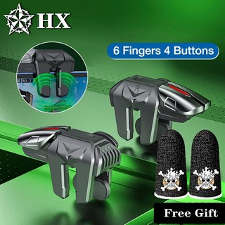  HX Luffy Quà tặng miễn phí G21 Kích hoạt trò chơi di động đa năng cho bộ điều khiển Pubg Cần điều khiển tay cầm chơi Game nhắm bắn nút L1r1 Android.