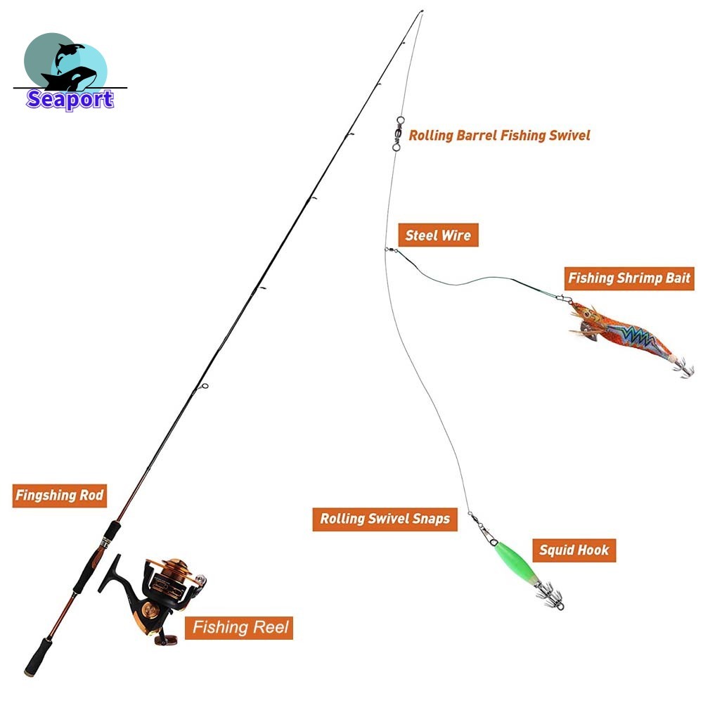 2.0# 2.5# 3.0# 3.5# Mồi Câu Cá Giả Hình Con Tôm Bằng Gỗ Phát Sáng Độc Đáo