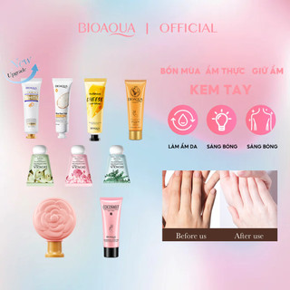 Kem dưỡng tay Bioaqua giúp làm trắng, dưỡng ẩm và phục hồi cho bàn tay khô, thô ráp 30g