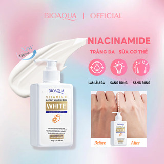 Sữa dưỡng Vitamin C Bioaqua 10X  thể trắng sáng  300gr Làm Trắng Và Sáng Da
