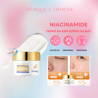 Kem dưỡng trắng da mặt Vitamin C Bioaqua, dưỡng trắng da, chống lão hóa làm trắng chăm sóc da mặt kem dưỡng ẩm bảo vệ 50g
