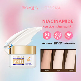 Makeup Plane Cream Bioaqua  Kem dưỡng trắng da vitamin dưỡng ẩm da mặt, làm mờ vết thâm, giúp đều màu da 50g