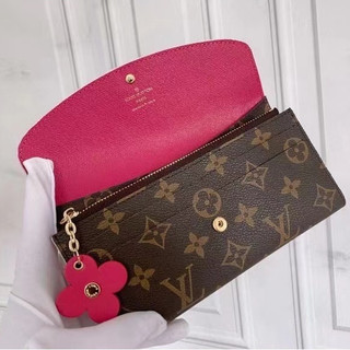 Chuẩn bị giao hàng Louis Vuitton LV Classic Emilie Ví dài hoa nữ M64202 có hộp