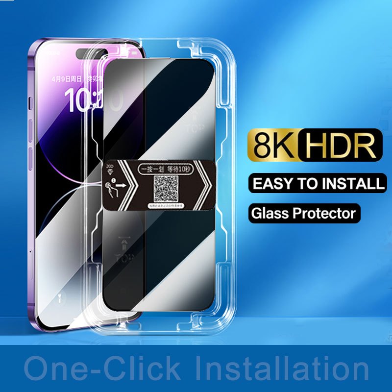 Kính cường lực chống nhìn trộm tự dán Full Màn Cho Xiaomi 9T 10T 11T 12T Pro Redmi Note 7 8 9 Pro Re