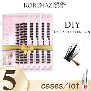 Koremaz Set 5 Hộp Lông Mi Giả Tự Nhiên 2023 Có Thể Tái Sử Dụng Chất Lượng Cao