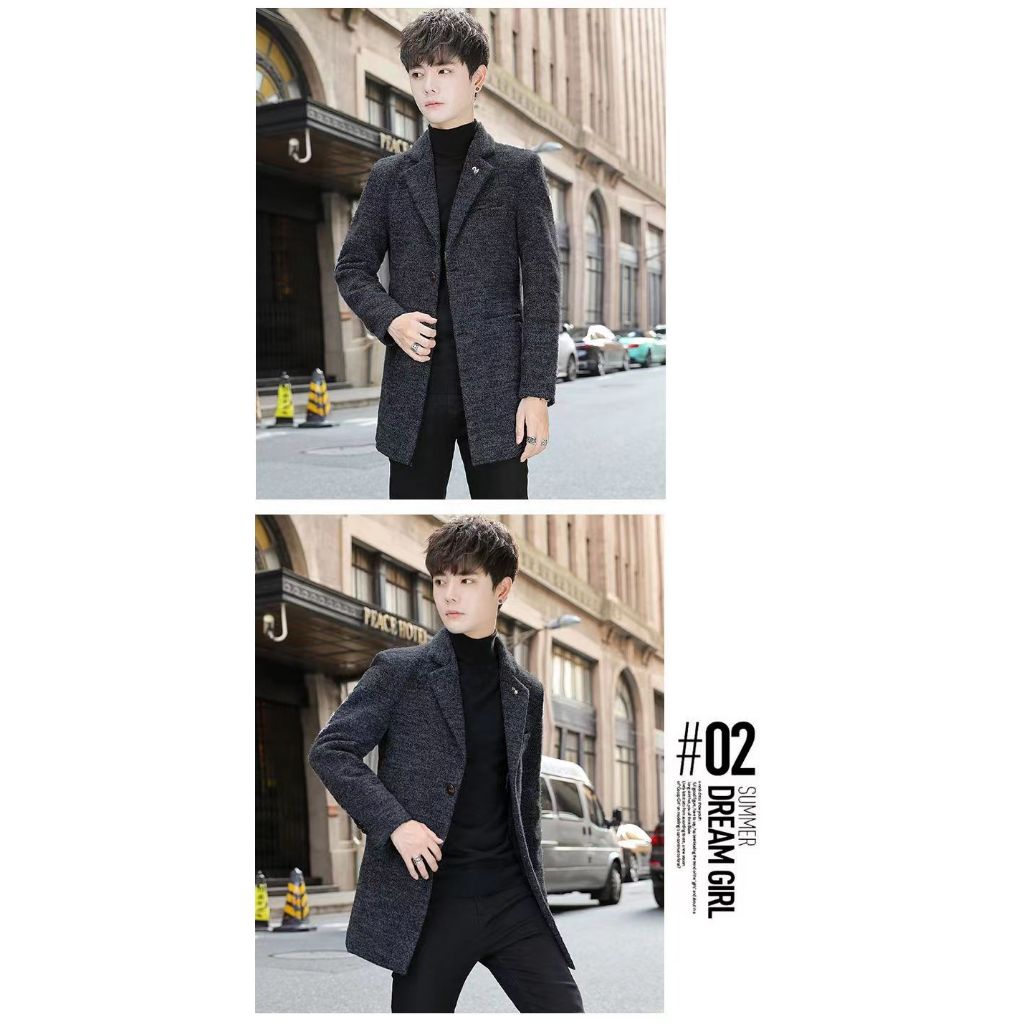 Áo khoác gió Áo khoác dài Áo khoác Hàn Quốc Áo khoác Áo khoác nam dài