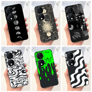 Ốp điện thoại TPU silicon mềm hình giọt sữa mặt trăng thời trang Honor X7b X 7B 4G CLK-LX2