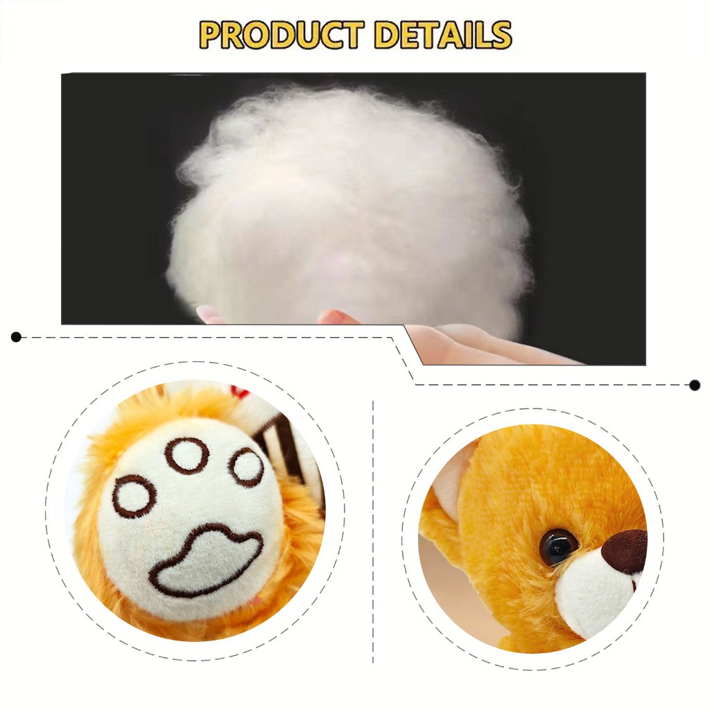 Brinquedos De Urso De Pelúcia Recheados Com Arco De Fita，soft plush, teddy bear head story fills advanced momo