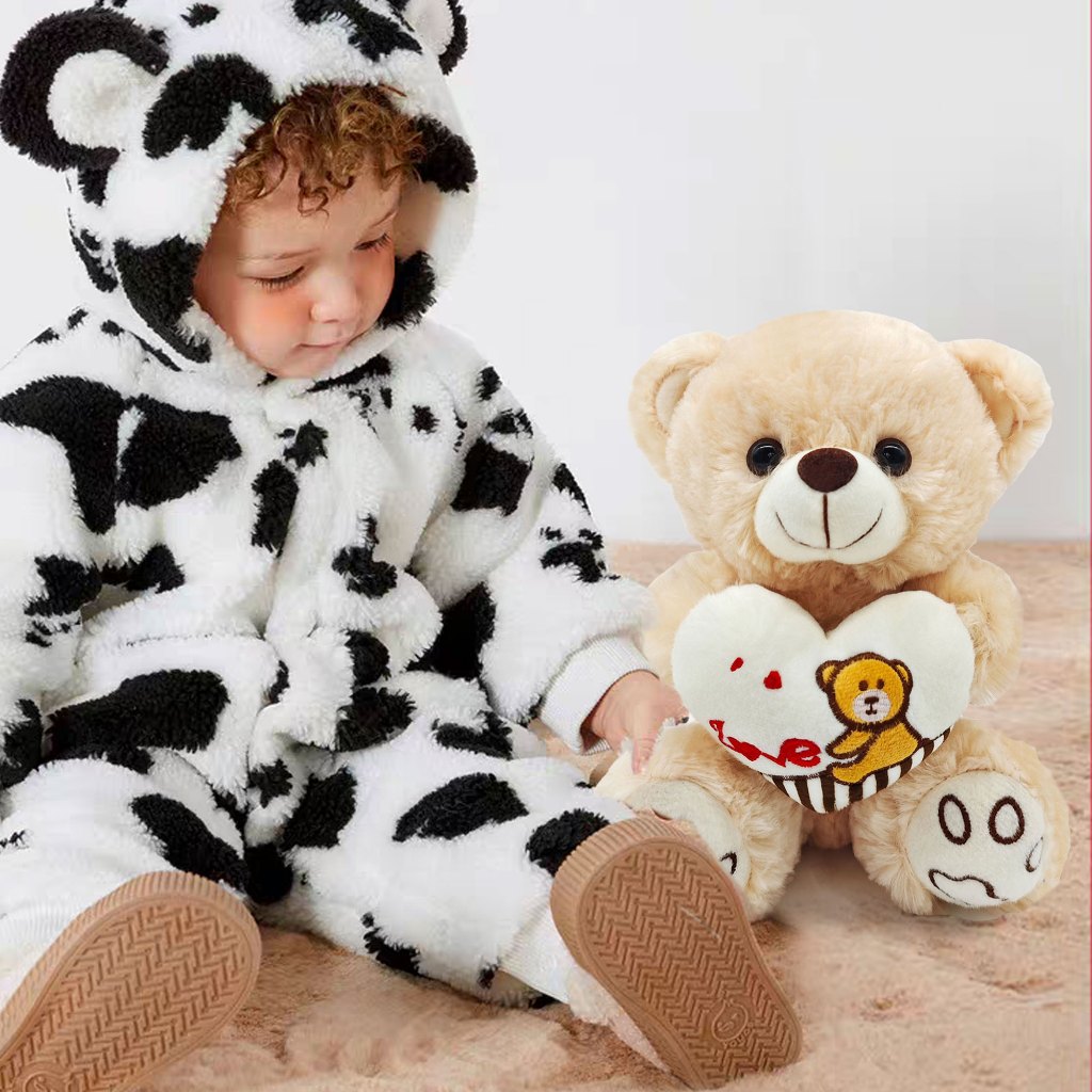 Brinquedos De Urso De Pelúcia Recheados Com Arco De Fita，soft plush, teddy bear head story fills advanced momo