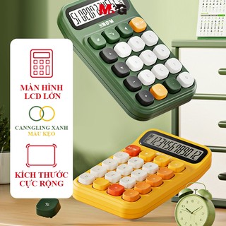 Máy tính để bàn M & G có nút cơ 12 chữ số Màn hình LCD lớn Máy tính nút lớn cho văn phòng tại nhà Trường học, Chống trượt dưới cùng, Bao gồm pin