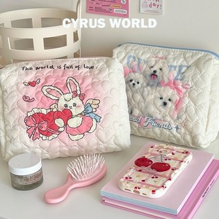 Cyrus world túi đựng mỹ phẩm sức chứa lớn hình thỏ dễ thương túi đựng đồ makeup