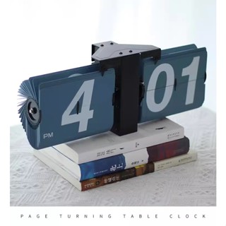 [Hàng Sẵn] Đồng hồ sáng tạo Đồng Hồ Để Bàn Lật Số Phong Cách Cổ Điển Decor Trang Trí Sang Trọng Đồng Hồ Auto Flip Clock Retro Mac Blinglight