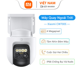 Camera ngoài trời Xiaomi CW700S, Camera Zoom 9X, Double 4 triệu pixel, Tầm nhìn ban đêm đầy màu sắc, Phát hiện hình con người / xe, Báo động quang học, Bài phát biểu hai chiều