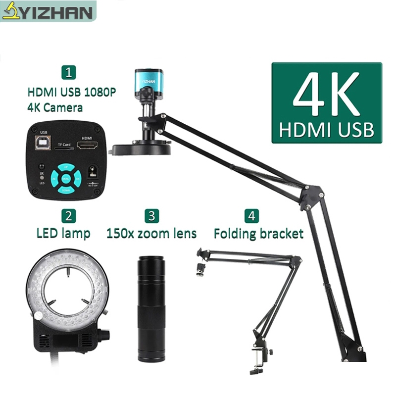 YIZHAN Kính Hiển Vi Điện Tử 4K 1080P 2160P HDMI USB VAG TYPE-C kính hiển vi điện tử
