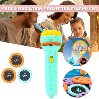 Đồ chơi trẻ em máy chiếu mini đèn pin story machine street stall girl boy máy chiếu đèn phát sáng đẩy quà tặng