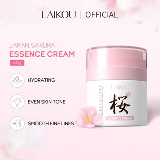  Laikou Sakura Niacinamide Essence Cream Làm sáng vết thâm Kem dưỡng ẩm làm sáng da 50g 