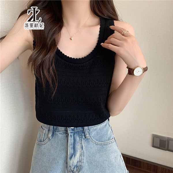 ZHELIHANGFEI Áo Dệt Kim Không Tay Phong Cách Thời Trang Mùa Hè Hàng Mới Dành Cho Nữ | BigBuy360 - bigbuy360.vn