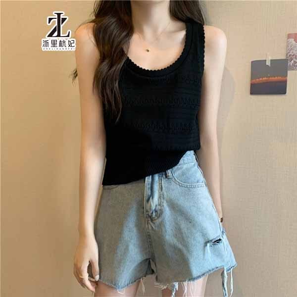 ZHELIHANGFEI Áo Dệt Kim Không Tay Phong Cách Thời Trang Mùa Hè Hàng Mới Dành Cho Nữ | BigBuy360 - bigbuy360.vn