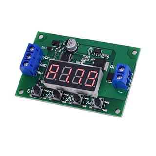 Dc 12V LED chu kỳ kỹ thuật số Thời gian trễ mô-đun rơle kích hoạt Công tắc trễ đếm ngược Hẹn giờ đếm ngược Bảng rơle thời gian DC 5-30V
