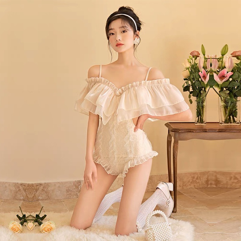 Bộ Đồ Bơi Một Mảnh Ren Một Mảnh Với Hỗ Trợ Che Bụng Mỏng Vừa Vặn Với Mùa Xuân Và Đi Biển Cho Nữ | BigBuy360 - bigbuy360.vn