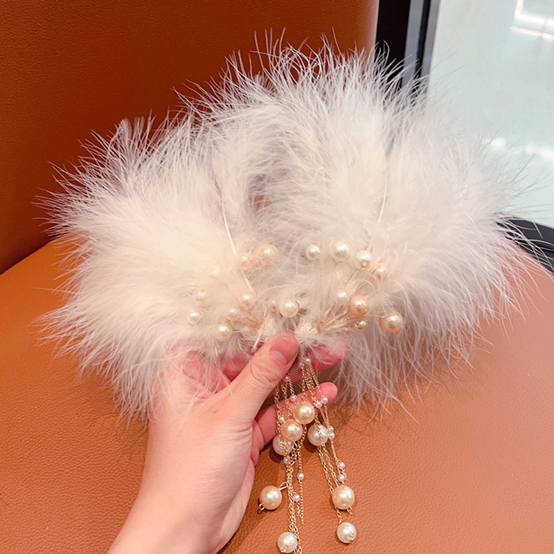 ✨✨Kẹp tóc hình lông vũ phong cách Hàn Quốc thời trang đơn giản cho nữ