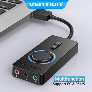 Bộ Điều Hợp Âm Thanh Stereo Rời Vention Cổng Usb 2.0 Có Điều Khiển Âm Lượng Nối Cổng Usb Với Cổng 3.5mm