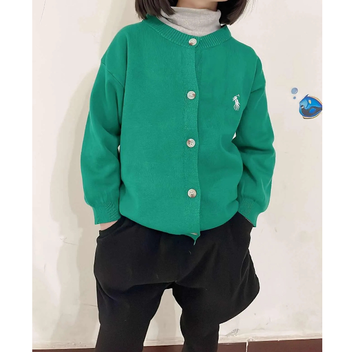 Áo Khoác cardigan Len Dệt Kim Màu Trơn Phong Cách Thời Trang Mới Dành Cho Bé Trai Và Bé Gái