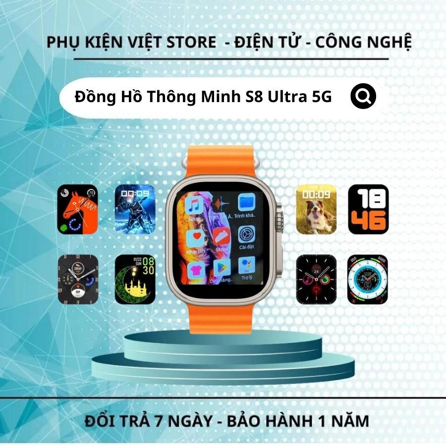 Đồng hồ thông minh S8 Ultra Phiên bản có Camera 2G / 16G Chèn thẻ SIM 4G Nghe nhạc, Xem phim, Chơi trò chơi