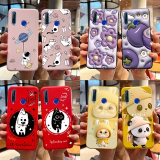 Ốp điện thoại honor 10i / honor 20i / honor 20 lite hry-lx1t hình chú thỏ đáng yêu panda in jelly matte vỏ silicon mềm