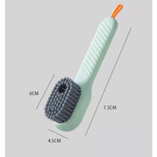 TessaHome Bàn chải giày giặt Loại báo chí Tự động làm đầy chất lỏng Lông nylon lông mềm