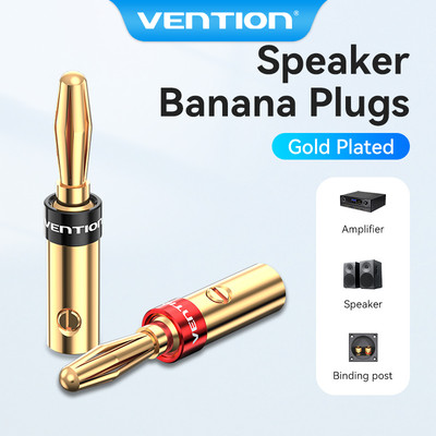 Đầu Nối Loa Vention 2 Cái - Cổng Nối Loa Đồng Mạ Vàng, Đầu Nối Cho Loa Âm Thanh Nghe Nhạc HD