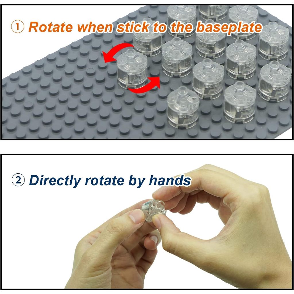 Bộ 5 Khối Xây Dựng Có Đèn led Màu Vàng Cho Bé moc