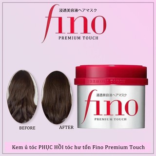 Kem ủ tóc phục hồi tóc hư tổn fino premium touch 230g kem ủ tóc cao cấp