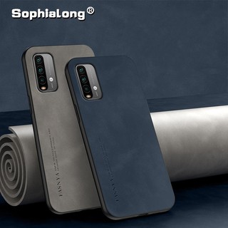Ốp lưng Xiaomi Remi 9T Cổ điển Da sang trọng Vỏ PC cứng Xiomi Poco M3 Matte Case