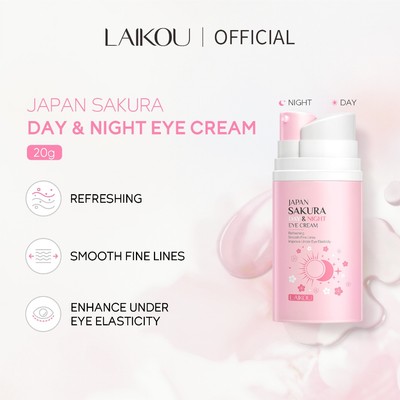 Kem dưỡng mắt ban ngày & ban đêm LAIKOU Sakura Chống đầy đủ Loại bỏ Gel mắt quầng thâm 20g