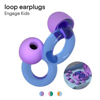 Loop Engage Kids - Nút tai giảm tiếng ồn có độ trung thực cao (16 dB) để tập trung, tụ tập xã hội và nhạy cảm với tiếng ồn - Thiết kế thời trang - 4 kích cỡ (XXS/XS/S/M)