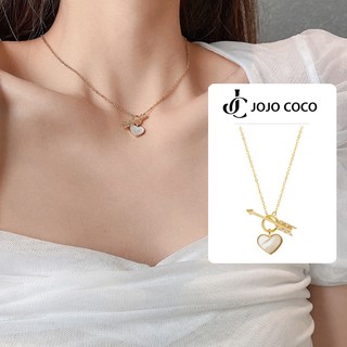 JOJO COCO Dây Chuyền Mặt Trái Tim Và Mũi Tên Thời Trang Cho Nữ