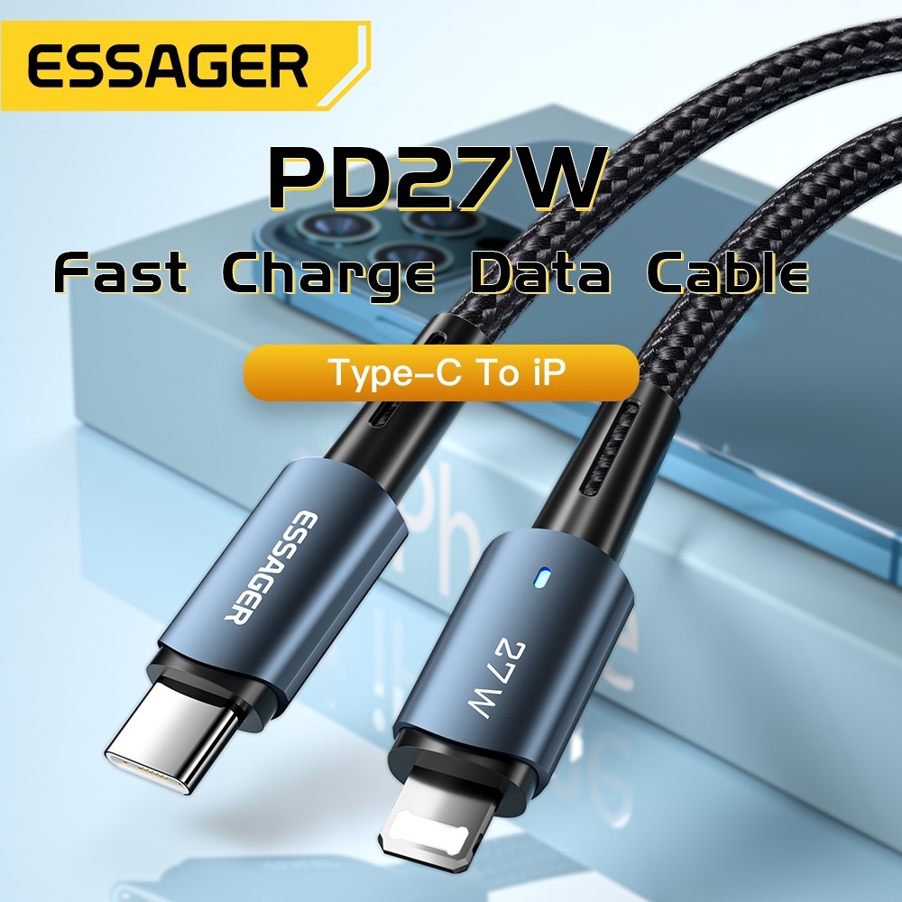 Essager 27w PD USB c sang Lcáp sạc nhanh cho ip Type c cho dây | BigBuy360 - bigbuy360.vn