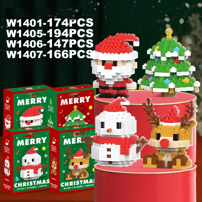 Đồ Chơi Lắp Ráp  Mô Hình Lắp Ráp 3d  Áo Noel Mini Đồ Chơi Xếp Hình 3d   Hình Người Tuyết Tuần Lộc Giáng Sinh Cho Trẻ Em