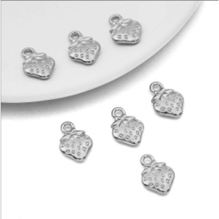 Mặt dây chuyền dâu tây bằng nhựa Phụ kiện dâu tây Mặt dây chuyền trang sức DIY Handmade