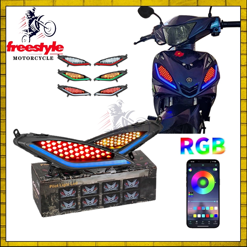 LED Demi Đèn Cho ex 2010 Exciter 135 2005 2007 2009 2010 LC135 135Gp V1 Jupiter Mx135 này chỉnh qua 