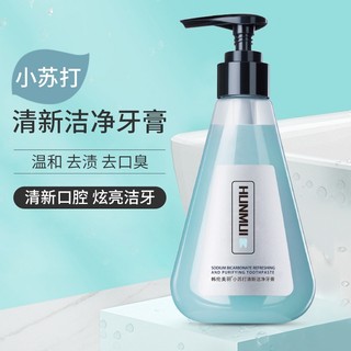 Baking soda kem đánh răng tươi hơi thở sạch răng nhai kẹo cao su kem đánh răng loại bỏ vàng ép kem đánh răng