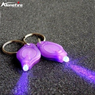 Alonefire F5 UV 365 / 395nm UV Móc Khóa Ánh Sáng Cho Tiền Quặng ID Vết Bẩn Thú Cưng Mèo Tinea Rò Rỉ Mực Vô Hình Đánh Dấu Huỳnh Quang Phát Hiện Đèn Pin Mini