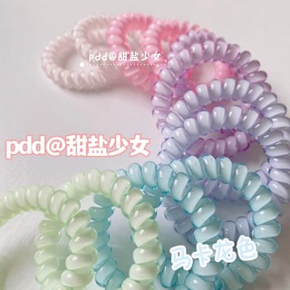 Kẹo Kẹo Kẹo Cô Gái Điện Thoại teleties Đầu Xuân Hè Màu Kẹo Khoảng 5cm Nữ Dây Cao Su Co Giãn Liền Mạch