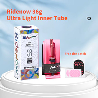 Ridenow UltraLight Xe Đạp Bên Trong Ống Kim Loại Vòi Phun 700X18 / 25 / 28 / 32c 36g Xe Đạp Đường Bộ Ống Bên Trong Van Kim Loại Thân Xe Đạp Siêu Nhẹ Ống Bên Trong