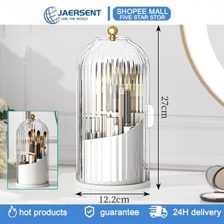 JAERSENT Hộp bảo quản mỹ phẩm ánh sáng cao cấp dung tích lớn xoay 360 độ (Chống bụi và chống nước)
