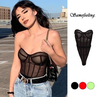 SF Women Summer Sexy Bodycon Jumpsuit Bodysuit Black Mesh Transparent Bodysuit